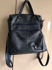 Mochila de couro ecológico azul 🎒 comprar usado  Enviando para Brazil