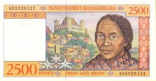 Madagascar 2.500 francs usato  Bozen