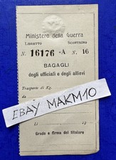 Biglietto tagliando bagagli usato  Italia