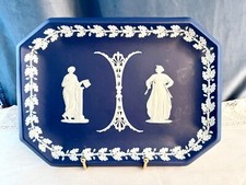 Usado, Linda bandeja de cômoda Wedgwood azul cobalto 1891-1908. comprar usado  Enviando para Brazil