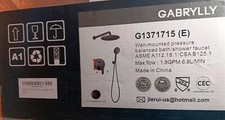 Gabrylly shower system for sale  Shrewsbury