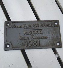 Plaque fonte email d'occasion  Auxerre