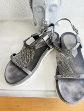 Damen sandalen anthrazit gebraucht kaufen  Ransbach-Baumbach