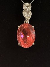 Padparadscha quartz 925 for sale  BURY ST. EDMUNDS