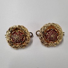 Pair brass enamel for sale  FARNBOROUGH