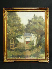 Pintura antiga: óleo sobre papelão cort assinado na parte inferior direita escola francês comprar usado  Enviando para Brazil