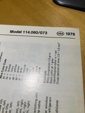 Diagrama de fiação genuíno Mercedes 1976 280 280 C EUA Spec 114.060/073 comprar usado  Enviando para Brazil