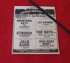 SCREWDRIVER + 999  MUSIC MACHINE LONDON 1977 ORIGINAL VINTAGE GIG ADVERT PUNK comprar usado  Enviando para Brazil