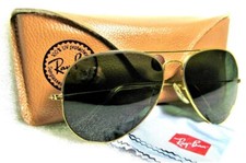 Óculos de sol Ray-Ban EUA NOS 1970s vintage B&L aviador Arista dourado G-15 novo e estojo comprar usado  Enviando para Brazil