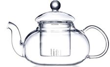 Tetera de vidrio transparente Tortoise IT con filtro de infusor extraíble y tapa para lija de té segunda mano  Embacar hacia Mexico