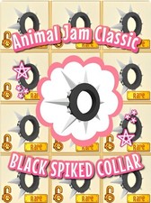 🎮 Animal Jam | RARO colarinho preto longo cravado | 100% confiável + entrega rápida✅ comprar usado  Enviando para Brazil