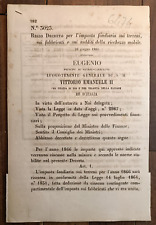 1866 regio decreto usato  Italia