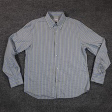 Camisa masculina Armani Exchange listrada azul com botões designer 14422 comprar usado  Enviando para Brazil