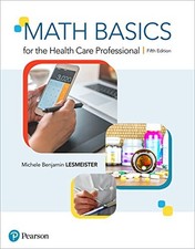 MATH BASICS FOR THE HEALTH CARE PROFESSIONAL (5TH EDITION) By Michele Lesmeister comprar usado  Enviando para Brazil