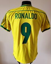 Brasil 1998 - 2000 local fútbol Nike camiseta #9 Ronaldo talla extra grande niños segunda mano  Embacar hacia Argentina