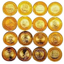 Usado, 2015-16 - 16 MOEDAS COMEMORATIVAS BI-METÁLICAS 10 RÚPIAS RARAS UNC ÍNDIA#LOTE#21 comprar usado  Enviando para Brazil