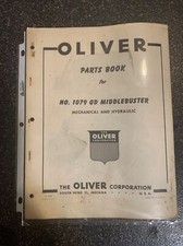 Oliver parts book for sale  Clearwater