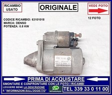 Motorino avviamento originale usato  Carrara