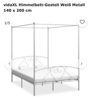 Himmelbett gestell weiß gebraucht kaufen  Hamburg