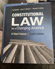 Constitutional Law for a Changing America: A Short Course - ACCEPTABLE comprar usado  Enviando para Brazil