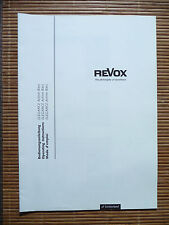 Bedienungsanleitung revox eleg gebraucht kaufen  Deutschland