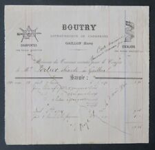 Invoice 1881 gaillon d'occasion  Expédié en Belgium