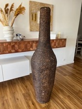 Bodenvase rattan korbgeflecht gebraucht kaufen  Bietigheim-Bissingen
