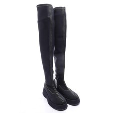 Verkneestiefel ganni schwarz gebraucht kaufen  Hamburg