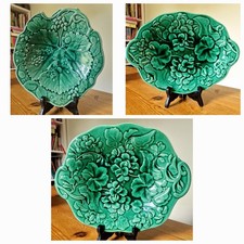 Green majolica serving for sale  FORFAR