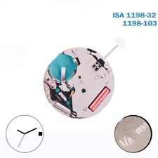 Usado, Movimento suíço ISA 1198-32/1198-103, disco de data branco em 3. comprar usado  Enviando para Brazil