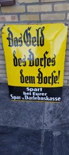 Emailleschild werbung bankwese gebraucht kaufen  Duisburg