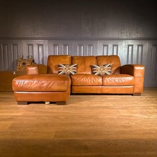 Leather seater corner for sale  SIDMOUTH