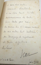 JEAN DES COGNETS FUGITIVES POEMES 1930 BEL ENVOI Signé BRETAGNE OUEST-ECLAIR na sprzedaż  Wysyłka do Poland