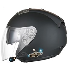 Capacete Bluetooth preto fosco DOT 3/4 motocicleta rosto aberto motocicleta comprar usado  Enviando para Brazil