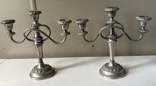 Silver plated candelabras for sale  SOUTHAMPTON