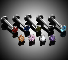 Pair crystal labret for sale  LOCHGELLY