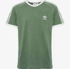 Camiseta Adidas Originals masculina 3 listras algodão gola redonda manga curta comprar usado  Enviando para Brazil