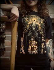 Black antlers tattoo for sale  NOTTINGHAM