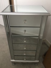 Mirrored glass silver for sale  ROCHESTER