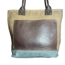 Alex M. Lynch BOLSA COUNTRY VELHA ENCERADA pesada impermeável LONA, bolsa de couro comprar usado  Enviando para Brazil