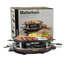 SwissMar Cervino Ovalado Raclette Mesa Parrilla Interior Base Madera - Fundición Reversible segunda mano  Embacar hacia Mexico