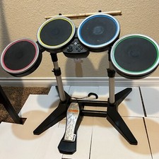 Usado, Kit de bateria Wii Harmonix Rockband com suporte, pedal, varas - Modelo NWDMS2 - Não testado comprar usado  Enviando para Brazil