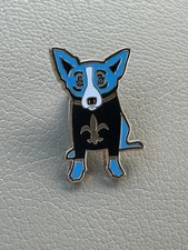Broche de lapela George Rodrigue Blue Dog Saints (SÓ RESTAM 2!!) comprar usado  Enviando para Brazil
