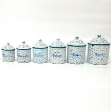 Antique enamelware canister for sale  Glendora