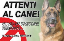 Targa cartello cane usato  Acate