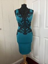 Bodycon teal dress for sale  WOLVERHAMPTON