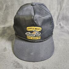 Boné Snapback Vintage Myrtle Beach Bike Week 1996 Preto Caminhoneiro Motociclista  comprar usado  Enviando para Brazil