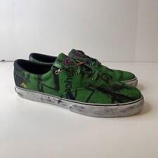 Sapatos de skate Emerica Reynolds Cruisers Stay Gold raro verde/azul comprar usado  Enviando para Brazil