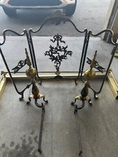Fireplace screen andirons for sale  Reno