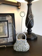Porta-cartão decorativo de metal esmaltado em forma de bolsa em forma de imagem/foto/nota/colocar comprar usado  Enviando para Brazil